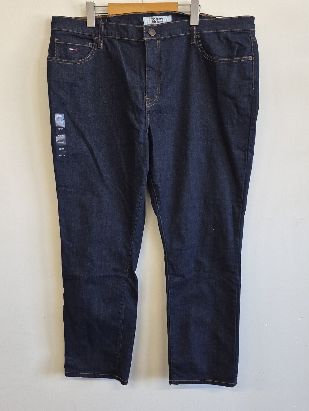 Tommy Hilfiger Men’s Dark Indigo Slim Straight Jeans